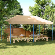 Šator za zabave Bež 292 x 580 x 315 cm Oxford tkanina
