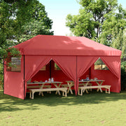 Šator za zabave 292 x 580 x 315 cm Tamno crvena Oxford tkanina
