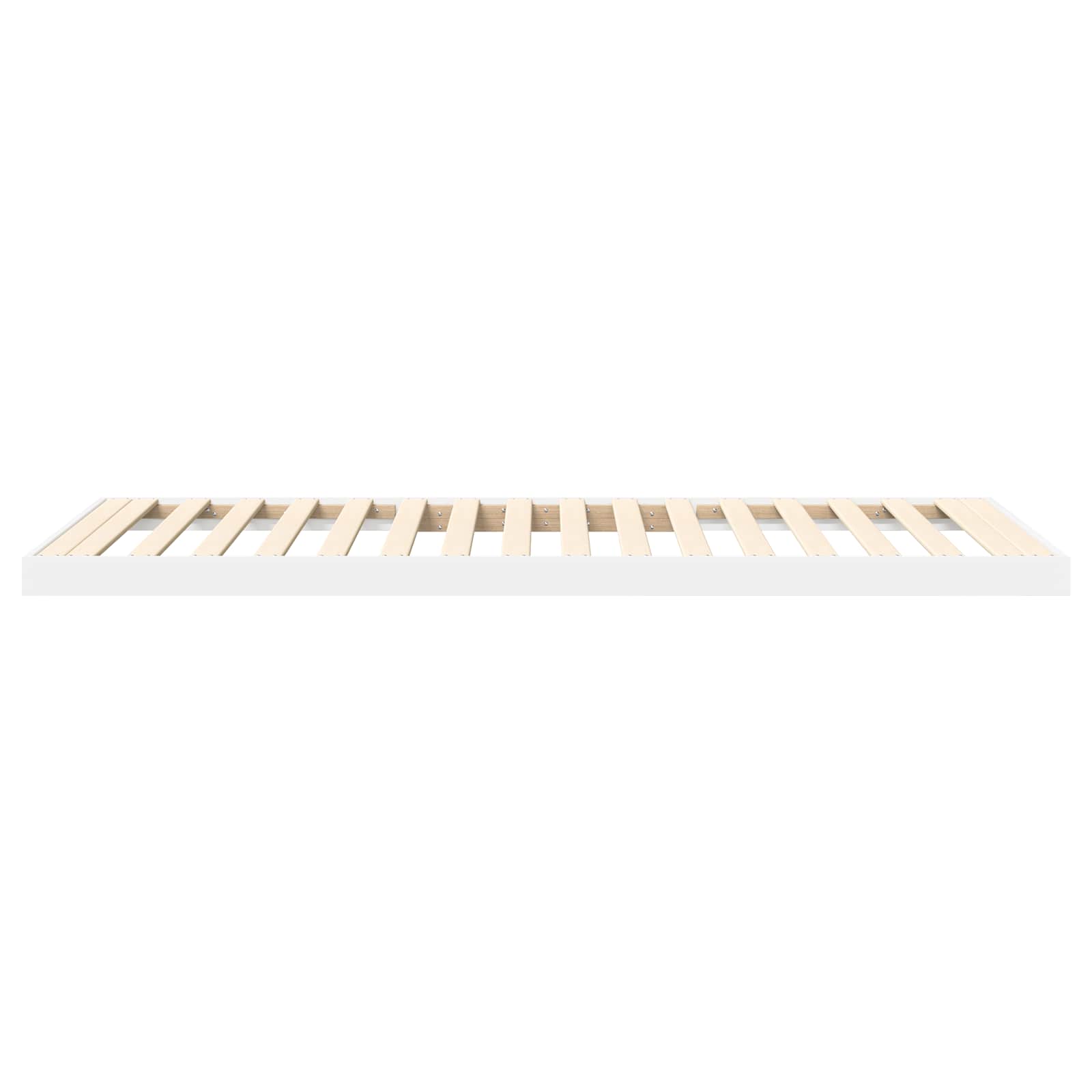 Krevet s daskama Bijelo 75 x 190 cm Konstruirano drvo
