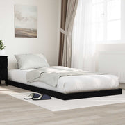 Krevet s daskama Crni hrast 80 x 200 cm Konstruirano drvo