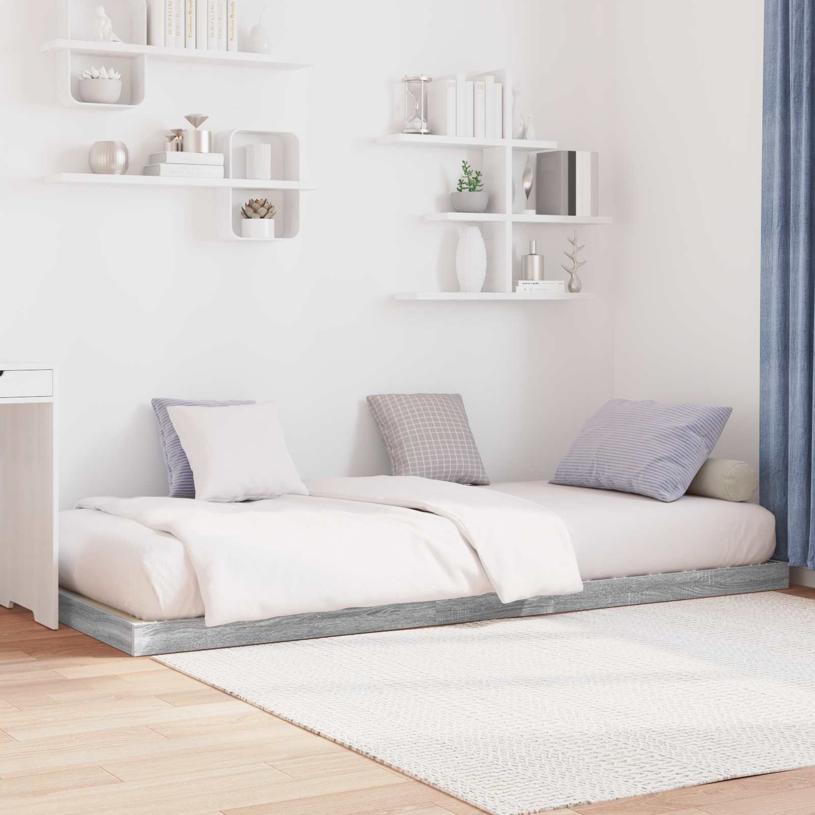 Krevet s daskama Siva Sonoma 80 x 200 cm Konstruirano drvo
