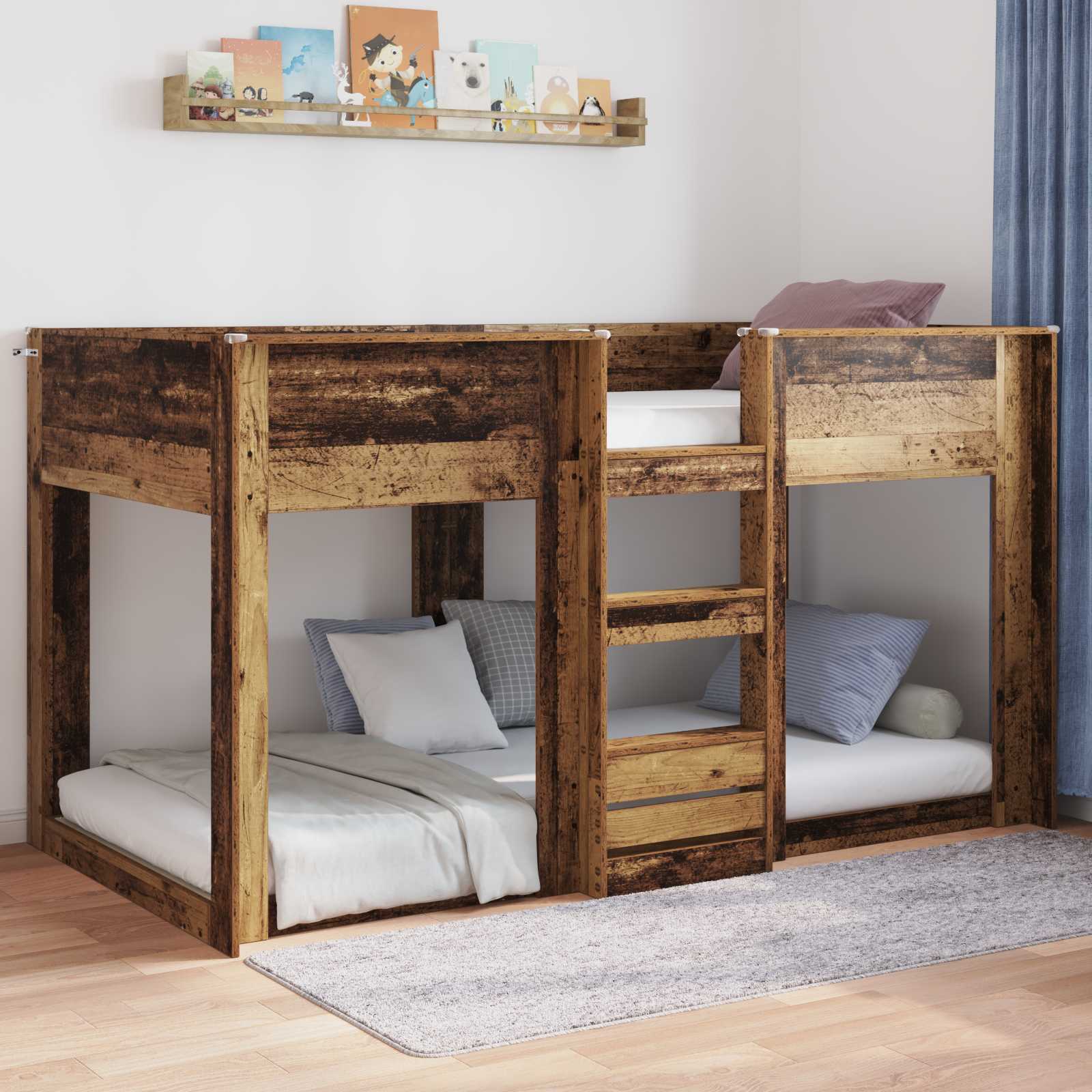 Krevet s daskama Staro drvo 80 x 200 cm Konstruirano drvo
