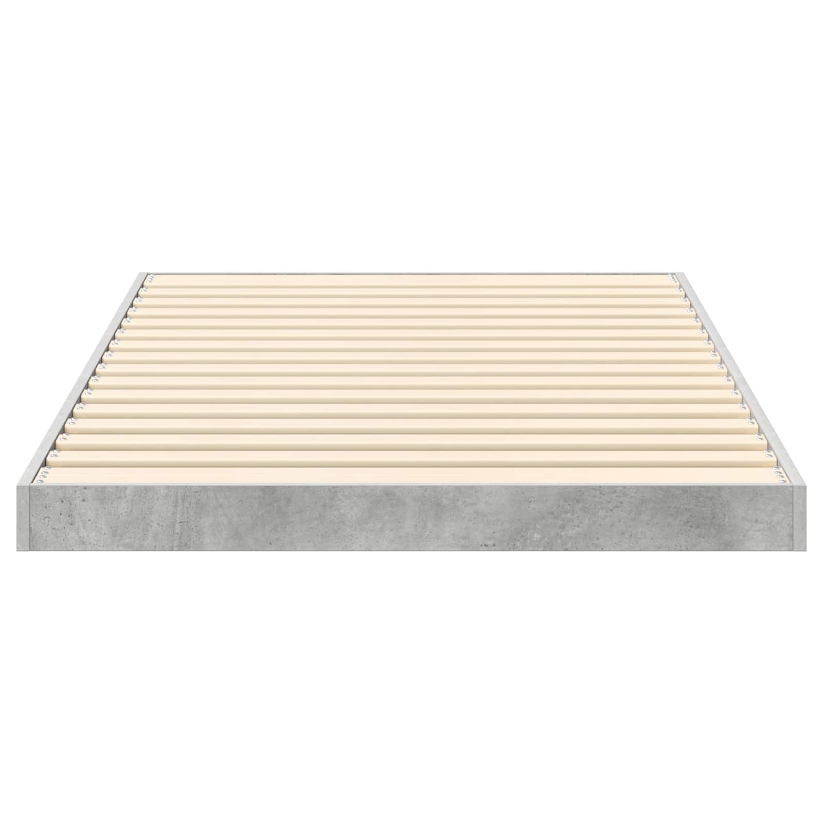 Krevet s daskama Betonski sivi 90 x 200 cm Konstruirano drvo