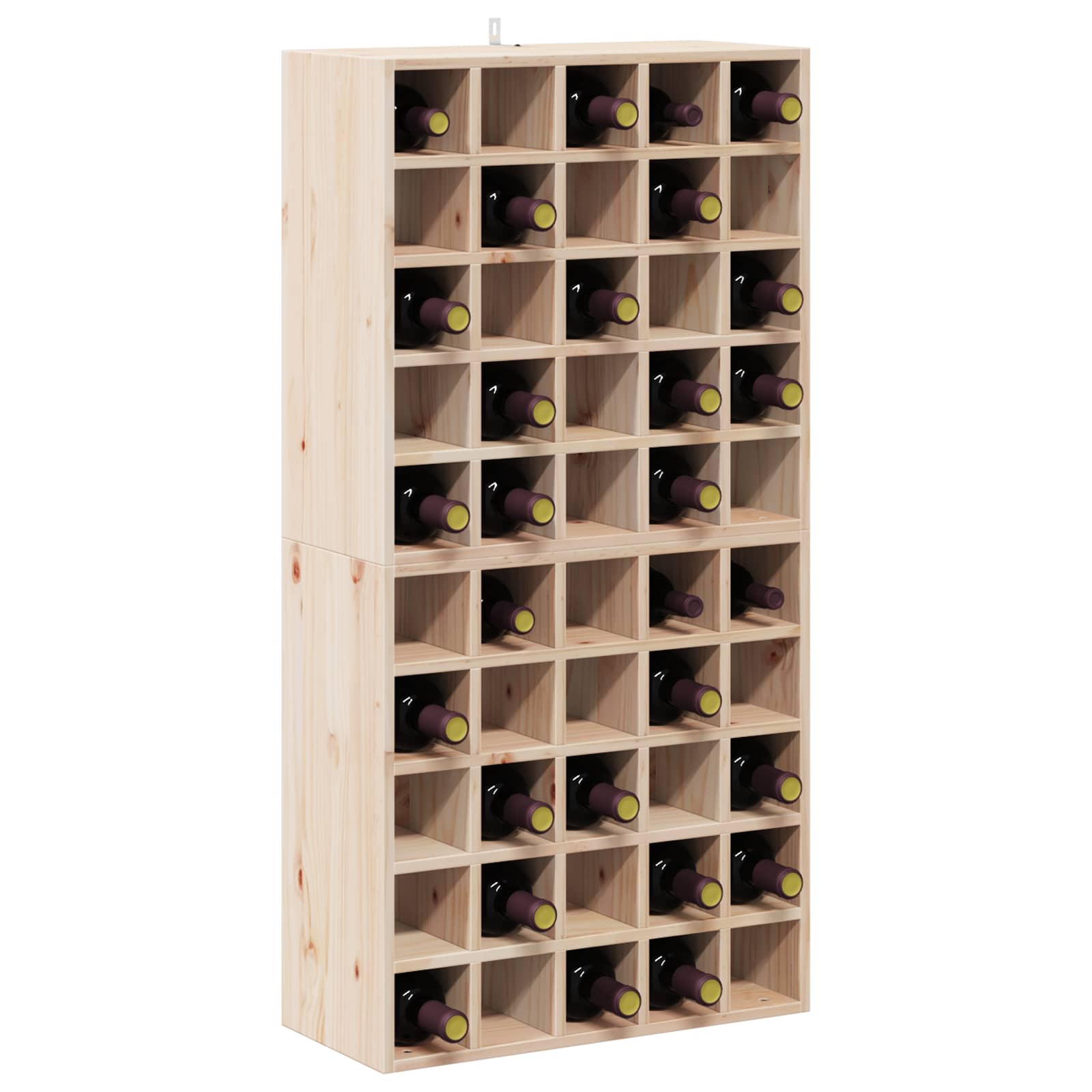 Stalak za vino 2 pcs Prirodna 56 x 25 x 56 cm
