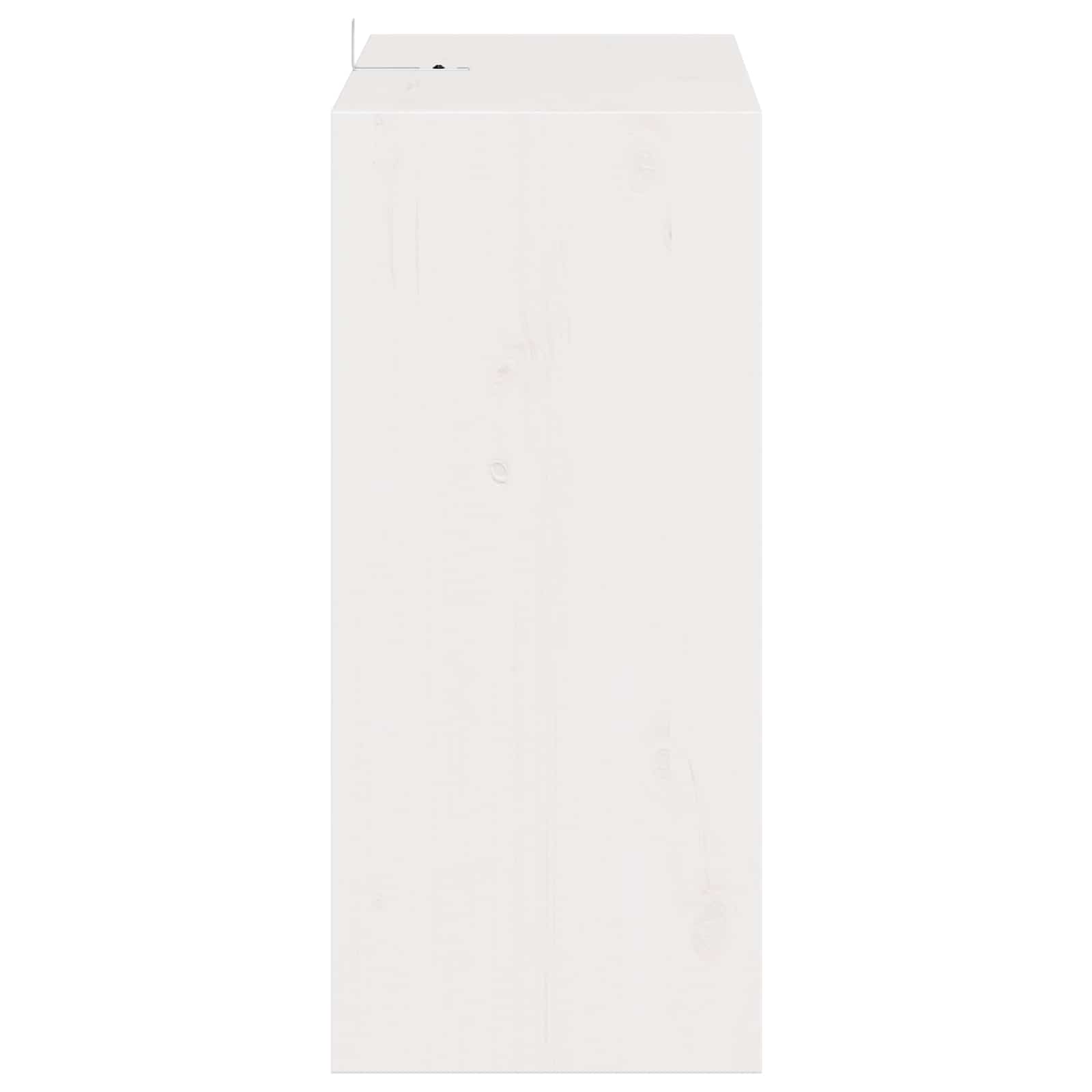 Stalak za vino 2 pcs Bijelo 56 x 25 x 56 cm Čvrsto borovo drvo