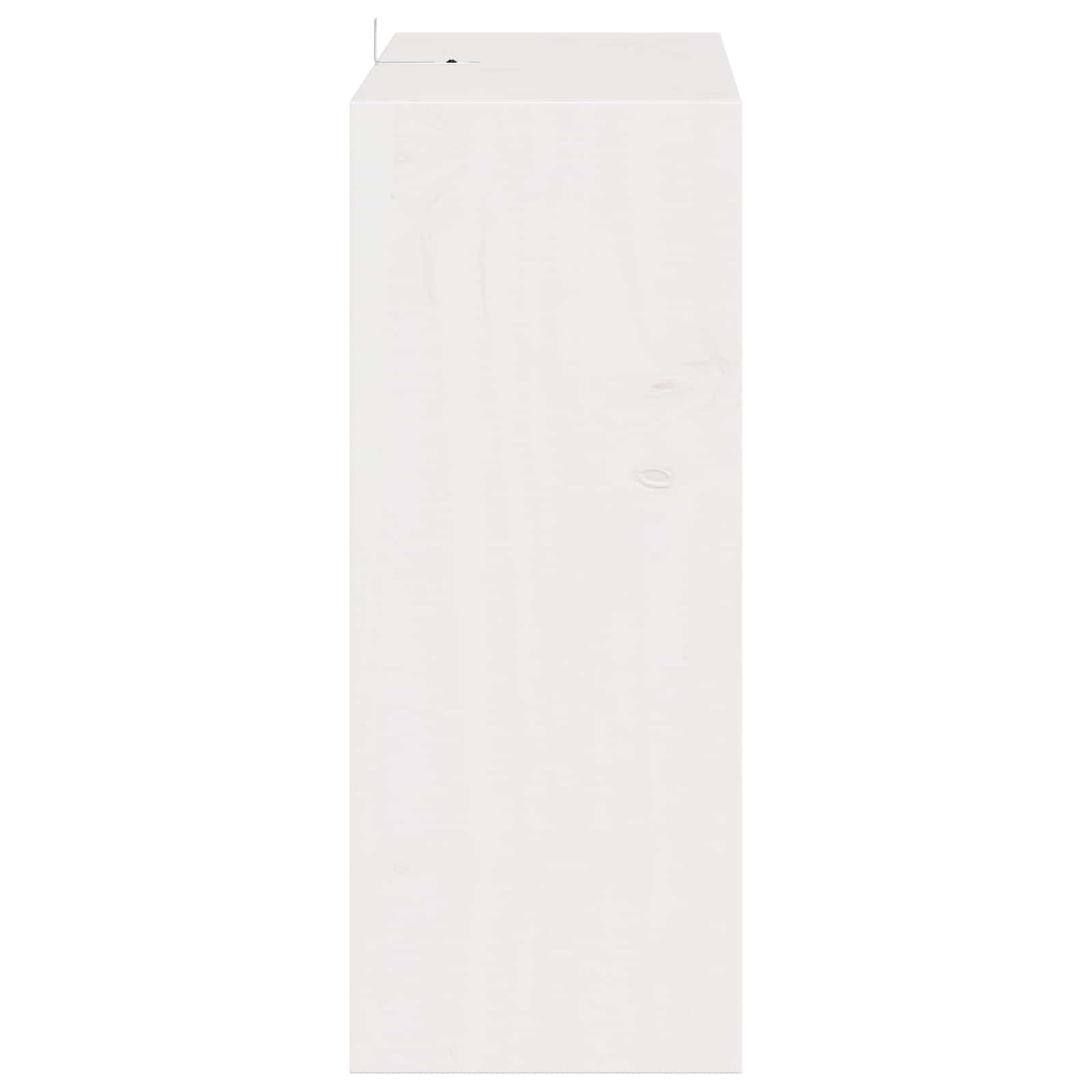 Stalak za vino 2 pcs Bijelo 62 x 25 x 62 cm Čvrsto borovo drvo