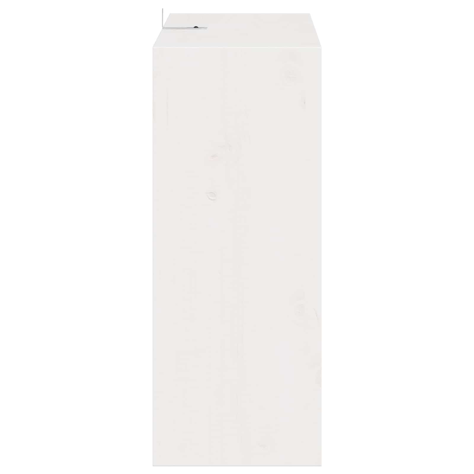 Stalak za vino 2 pcs Bijelo 62 x 25 x 62 cm Čvrsto borovo drvo