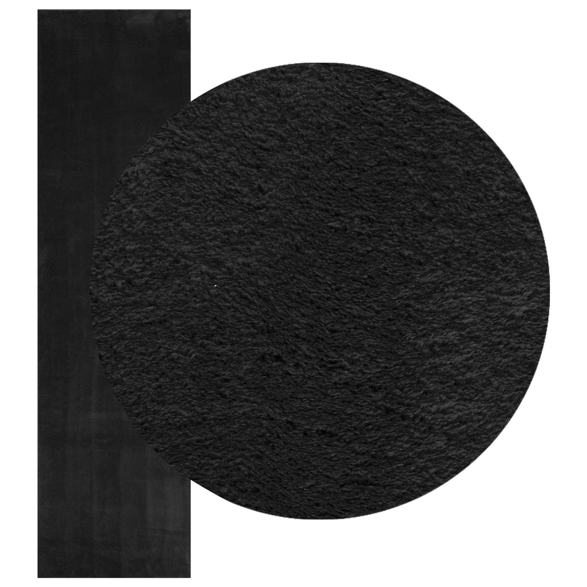 Tepih HUARTE Crna 80 x 500 cm 100% poliester Ravna