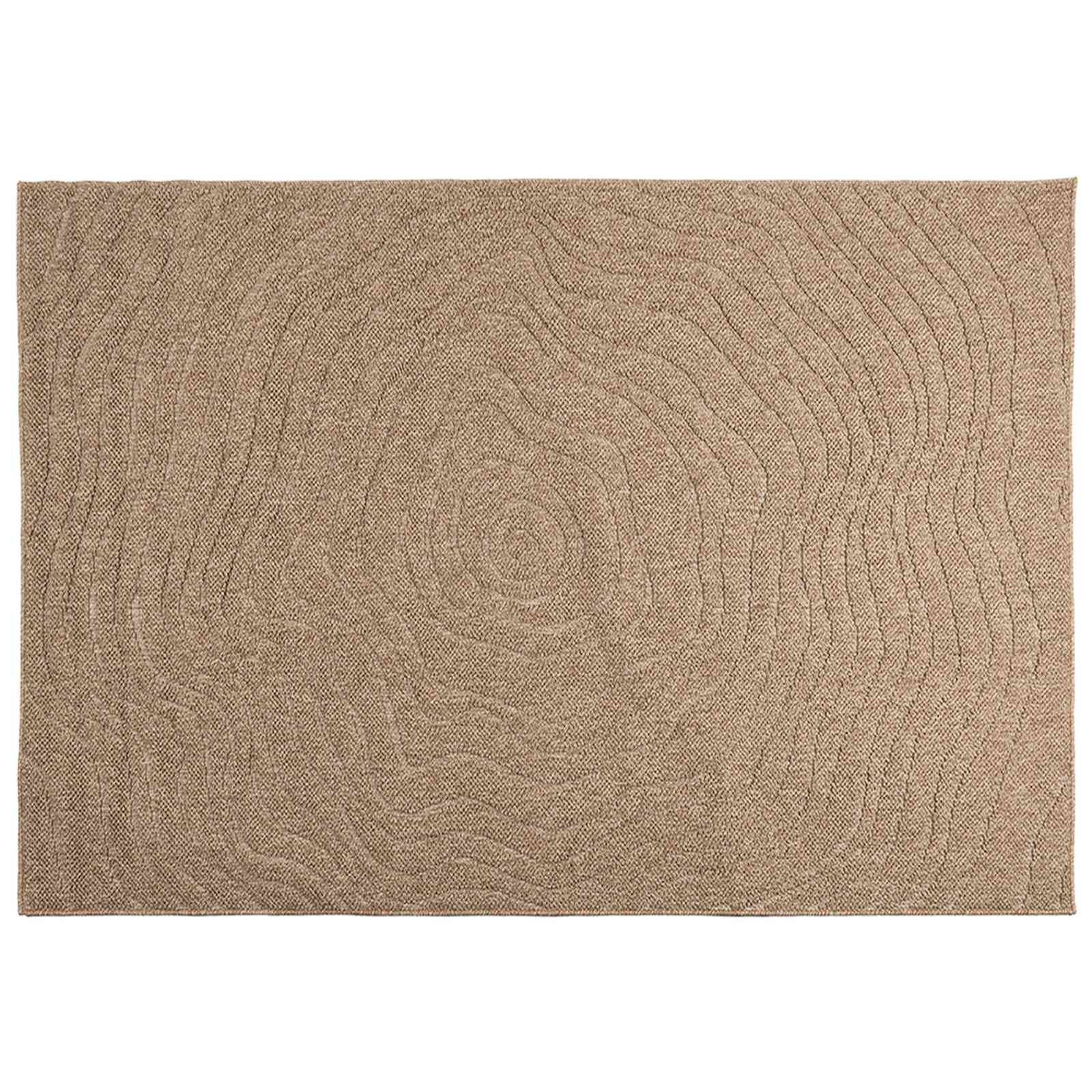 Tepisi za područja Moiré AGIRA Prirodna 230 x 160 cm Poliester