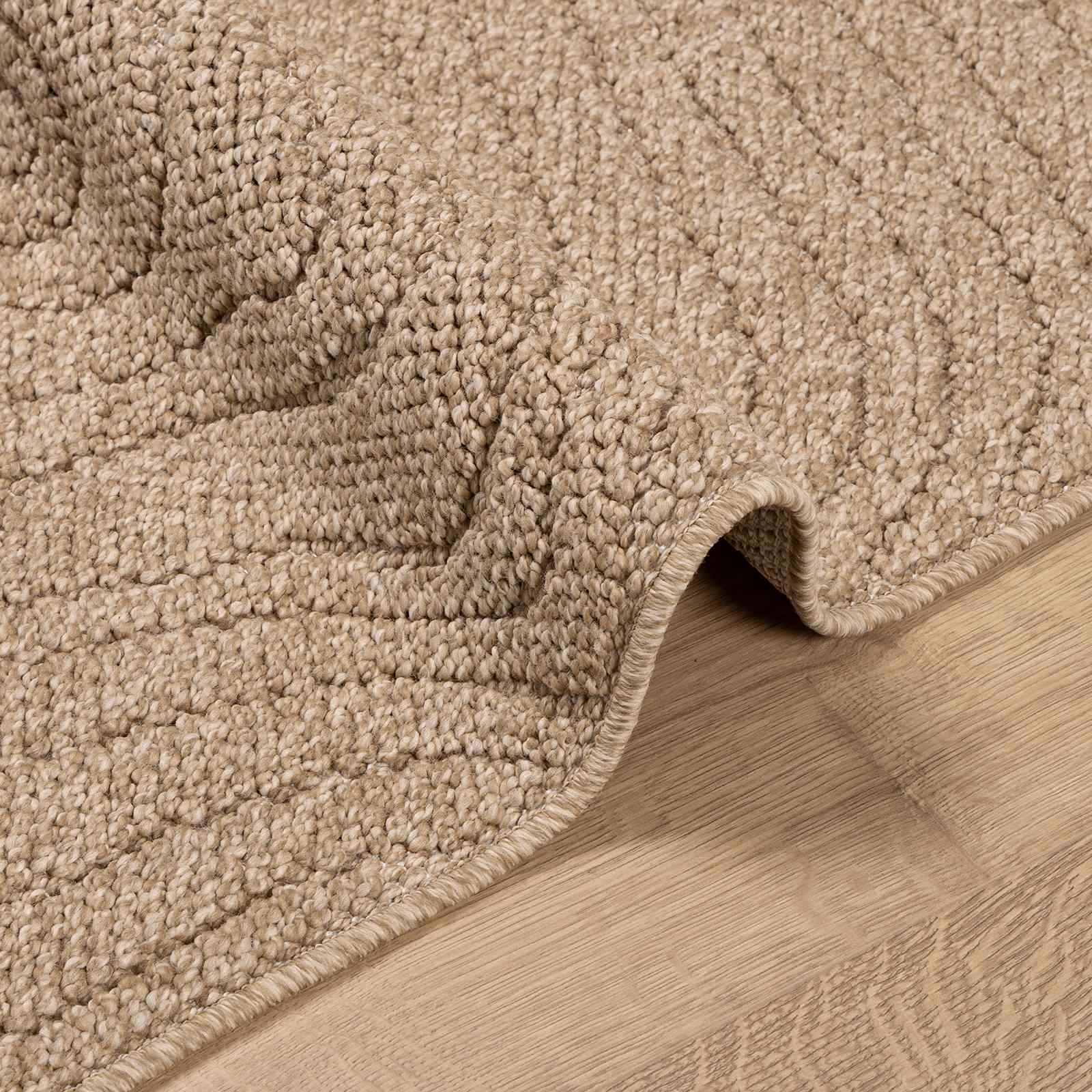 Tepisi za područja Moiré AGIRA Prirodna 200 x 200 cm Poliester