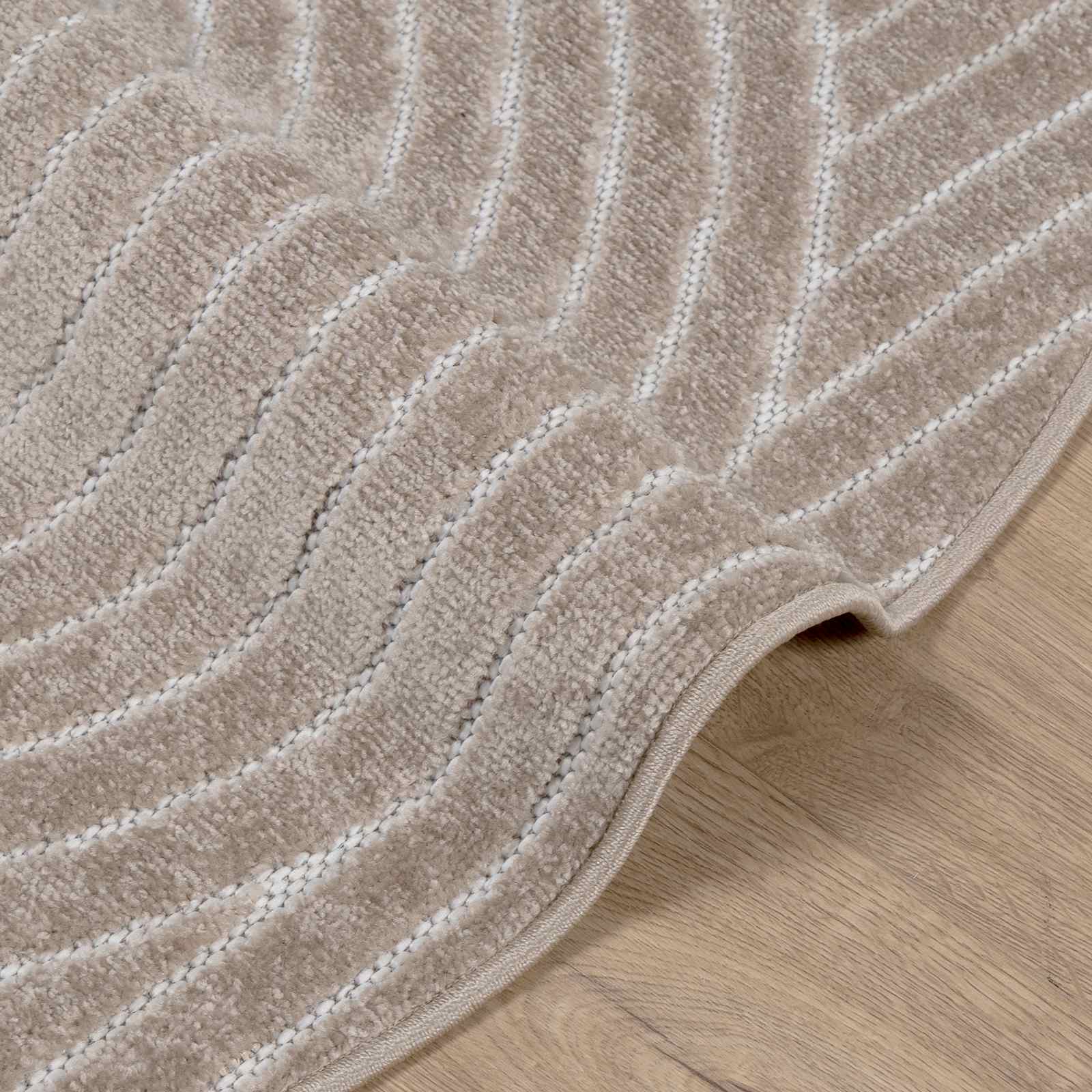 Tepisi za područja Kružni PALMERAS Bež Ø 120 CM Poliester