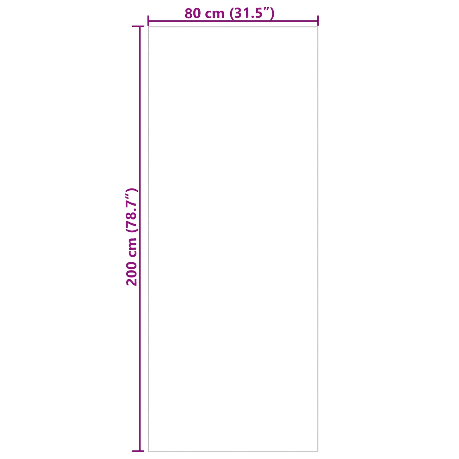 Tepisi za područja PALMERAS Zelena 80 x 200 cm Poliester