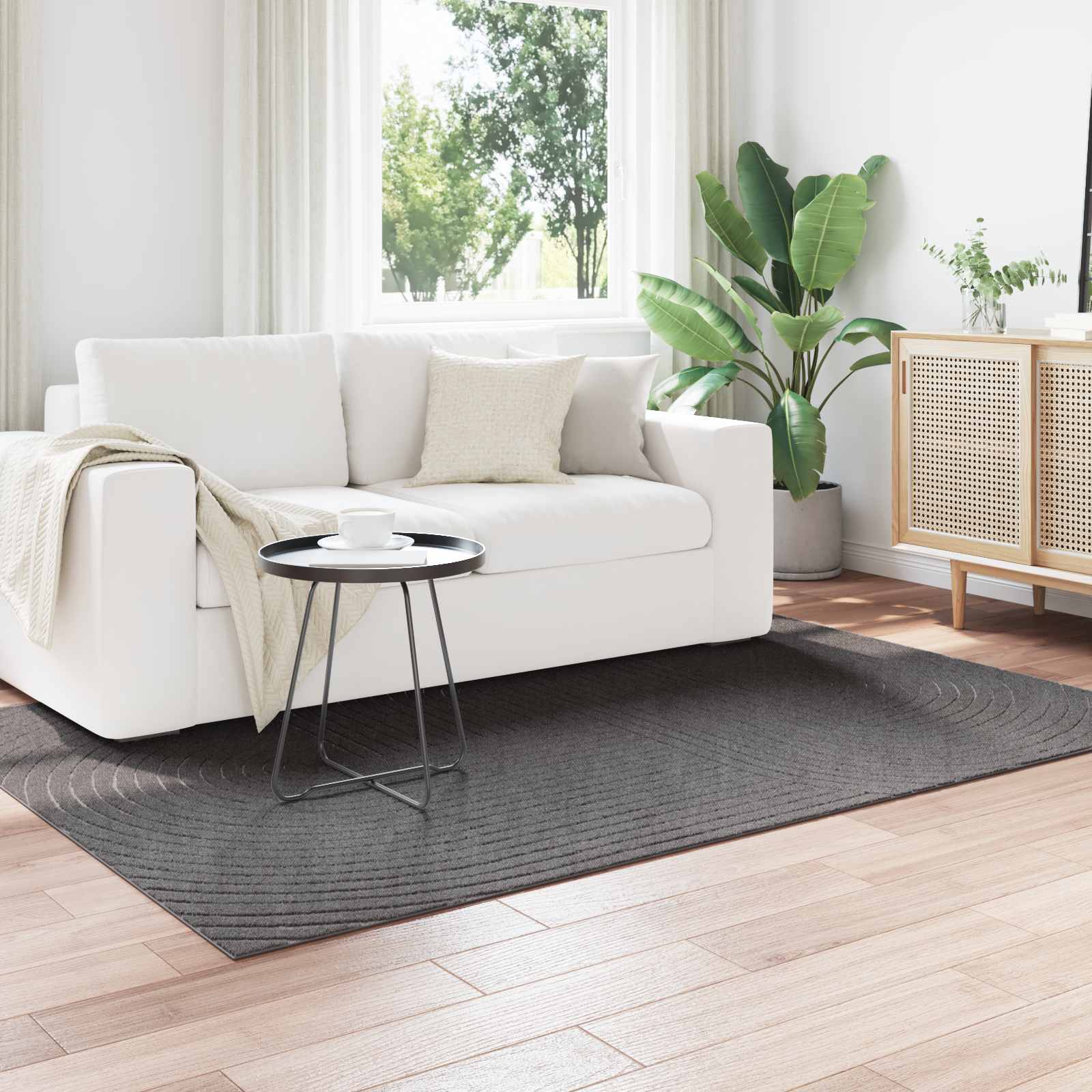 Tepisi za područja PALMERAS Antracit 170 x 120 cm Poliester
