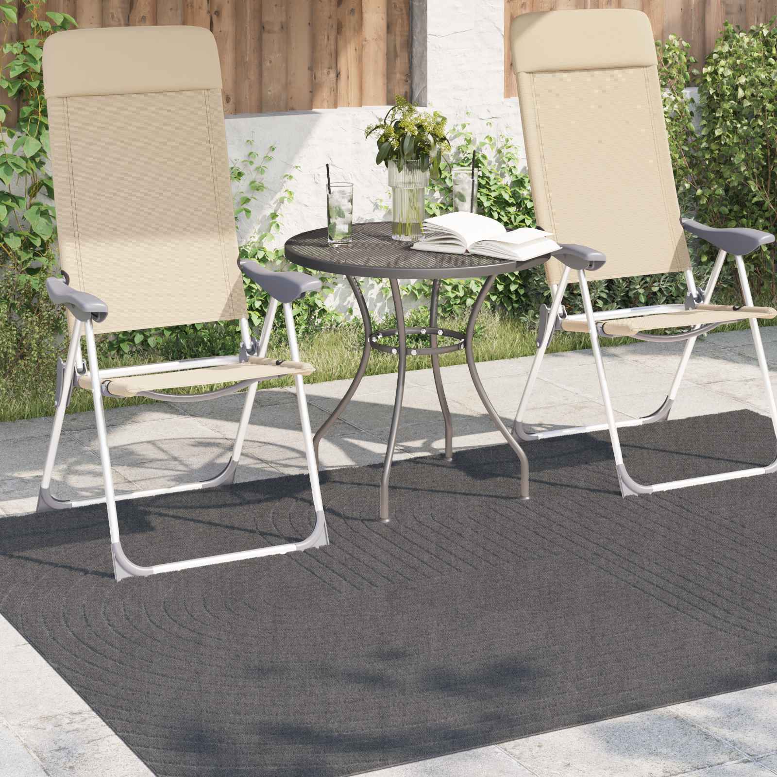 Tepisi za područja PALMERAS Antracit 230 x 160 cm Poliester