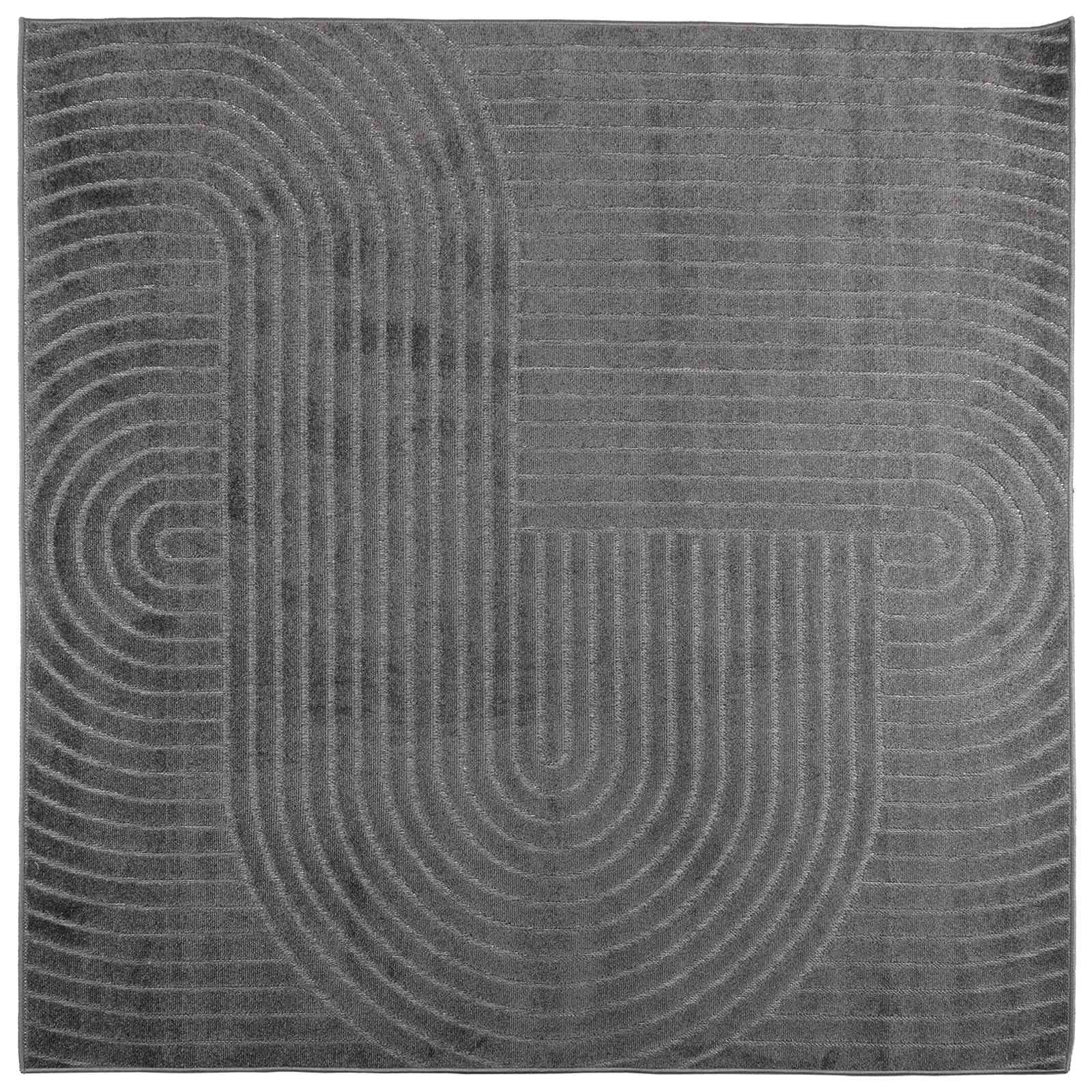 Tepisi za područja PALMERAS Antracit 120 x 120 cm Poliester