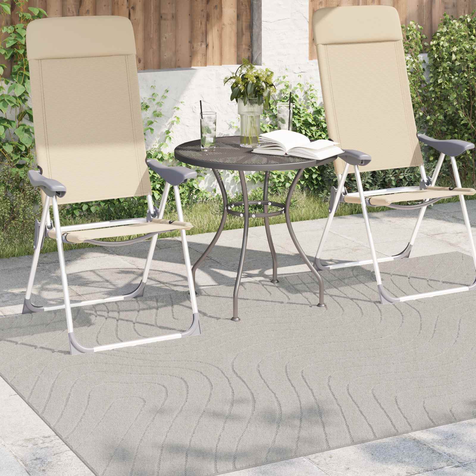 Tepisi za područja PALMERAS Krema 170 x 120 cm Poliester