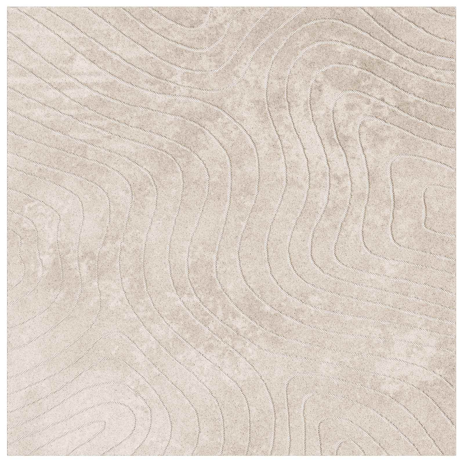Tepisi za područja PALMERAS Bež 200 x 200 cm Poliester