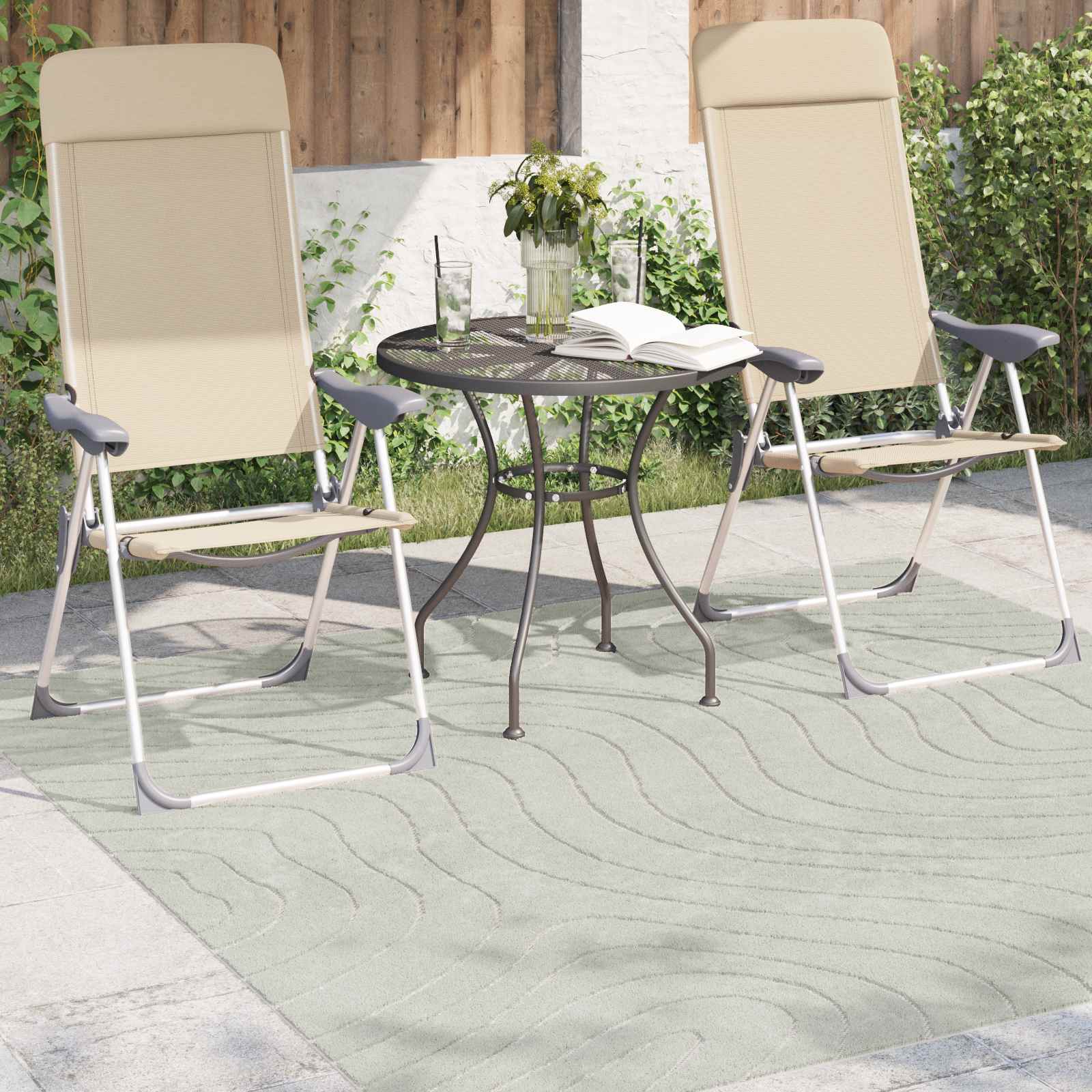 Tepisi za područja PALMERAS Zelena 200 x 200 cm Poliester