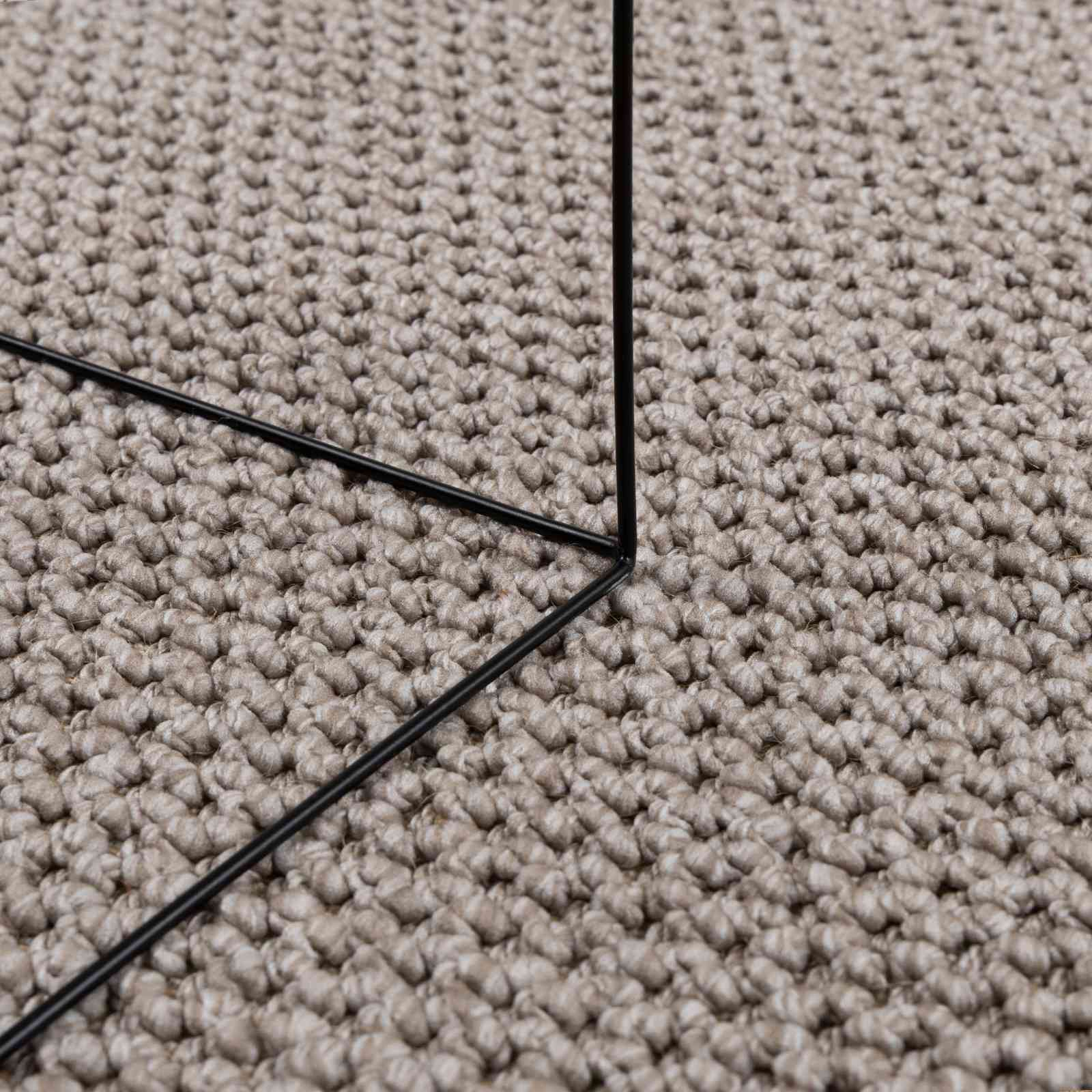 Tepisi za područja LUGO Sivo-smeđa 160 x 230 cm Poliester