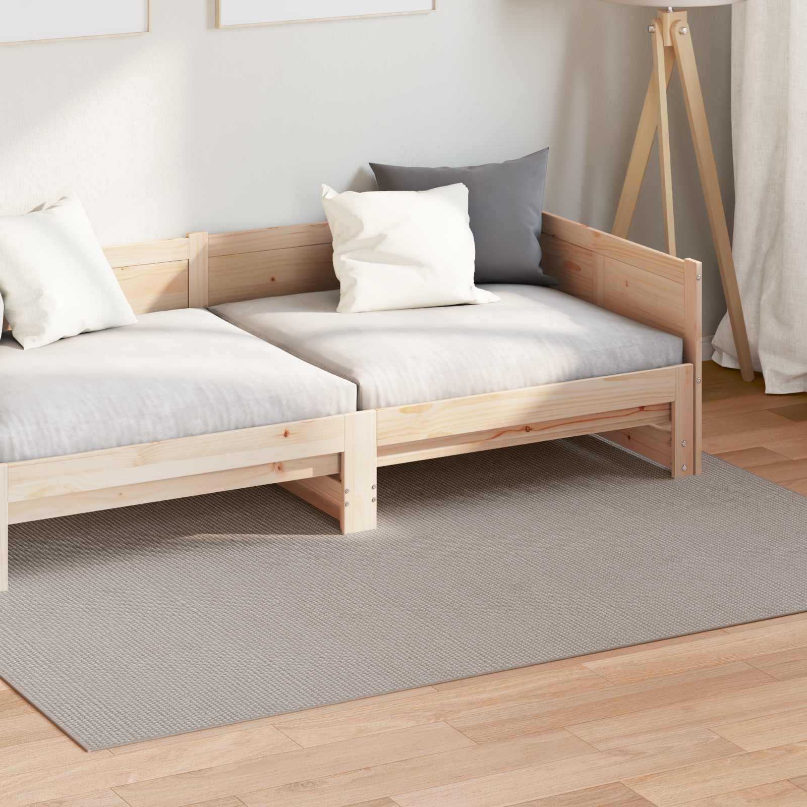 Tepisi za područja LUGO Krem i Taupe 120 x 170 cm Poliester