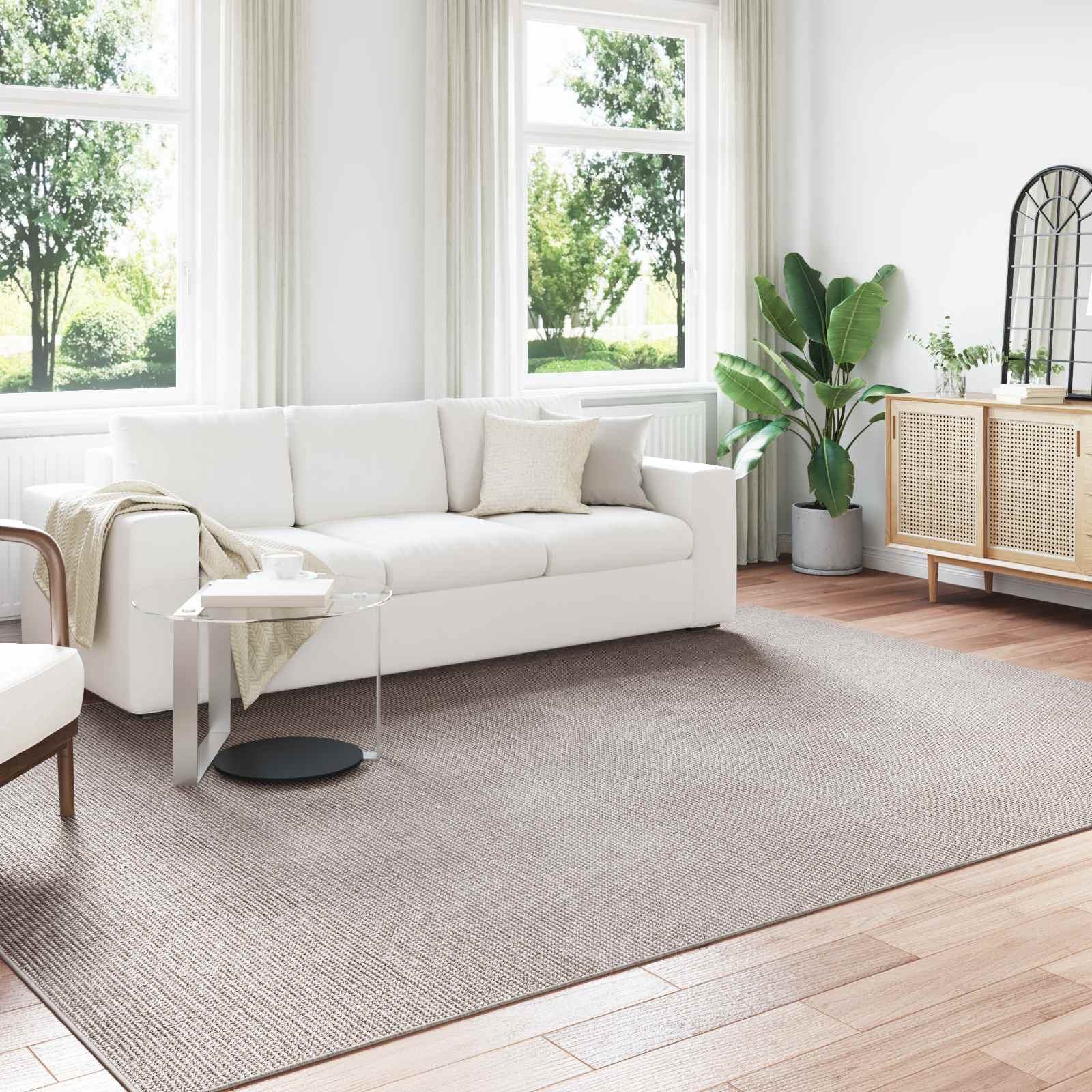 Tepisi za područja LUGO Krem i Taupe 340 x 240 cm Poliester