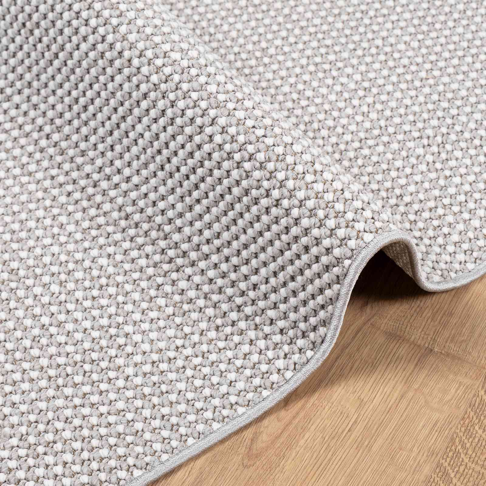 Tepisi za područja LUGO Krem i Siva 280 x 200 cm Poliester