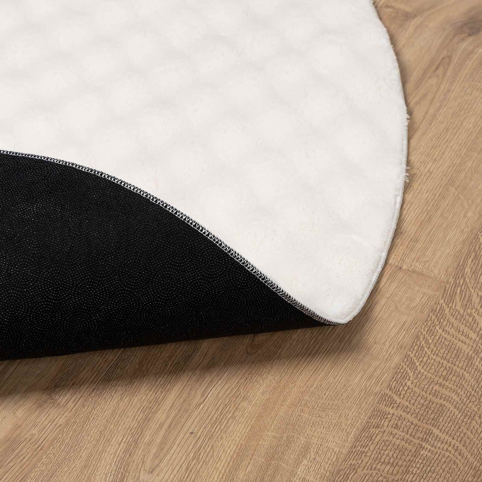 Tepisi za područja Kružni SIROLO Krema Ø 120 CM Poliester