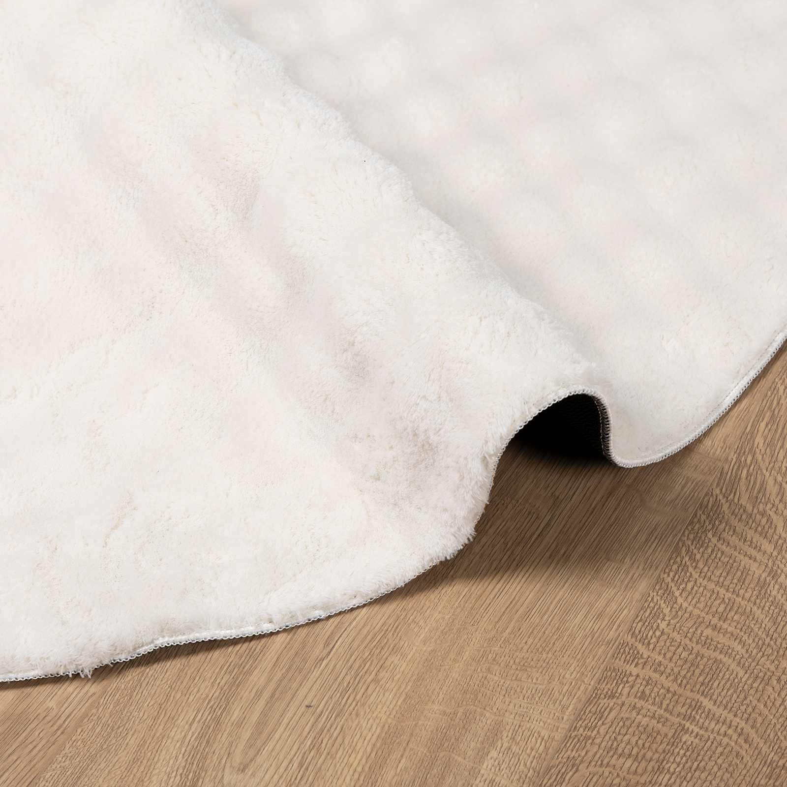 Tepisi za područja Kružni SIROLO Krema Ø 120 CM Poliester