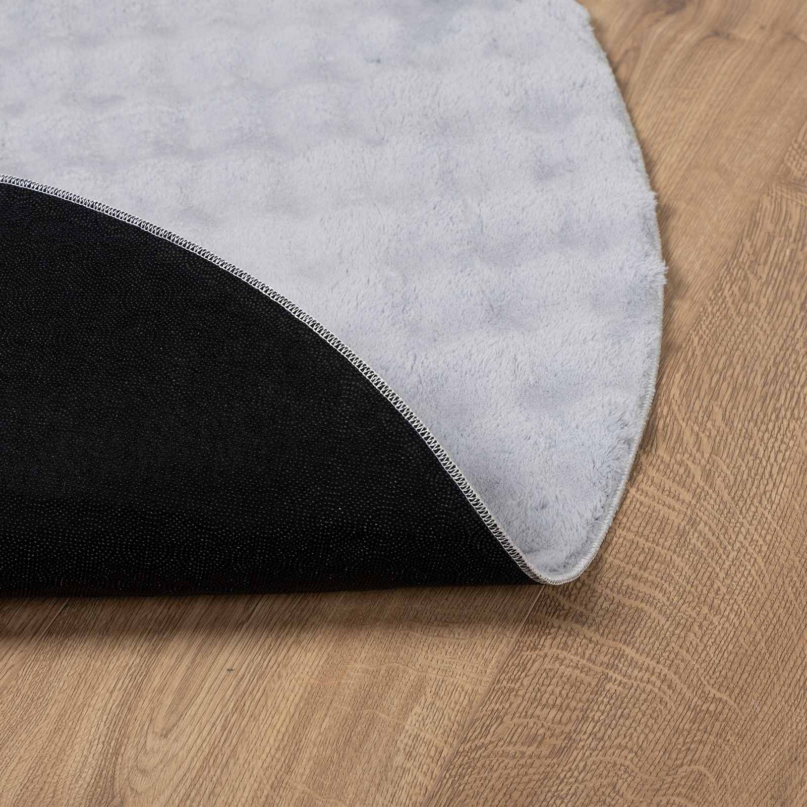 Tepisi za područja Kružni SIROLO Sivi Ø 200 CM Poliester