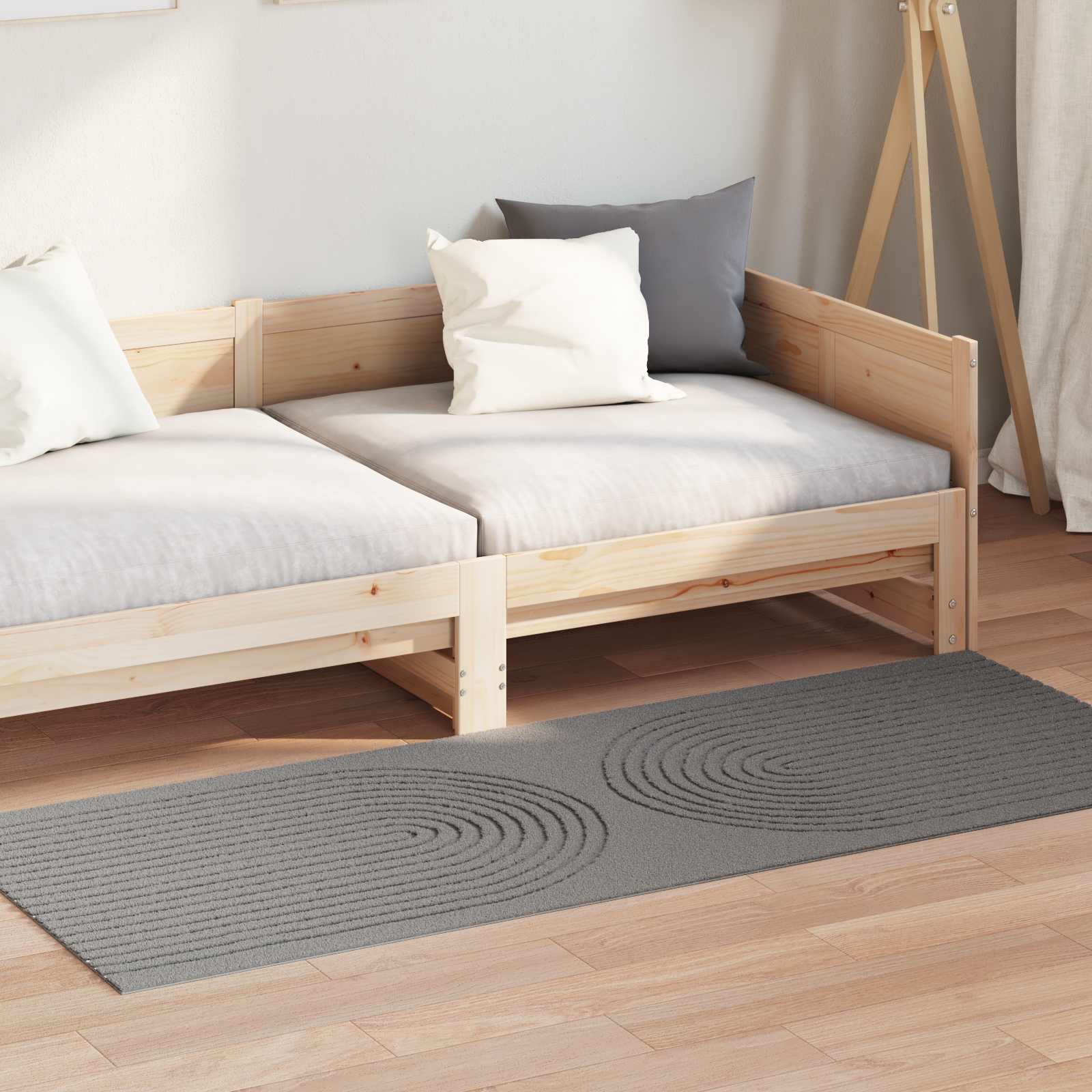 Tepisi za područja Pravokutni GALATI Sivi 200 x 80 cm Poliester
