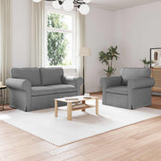 Set sofe 2 pcs Svijetlo siva 155 x 82 x 80 cm tkanina