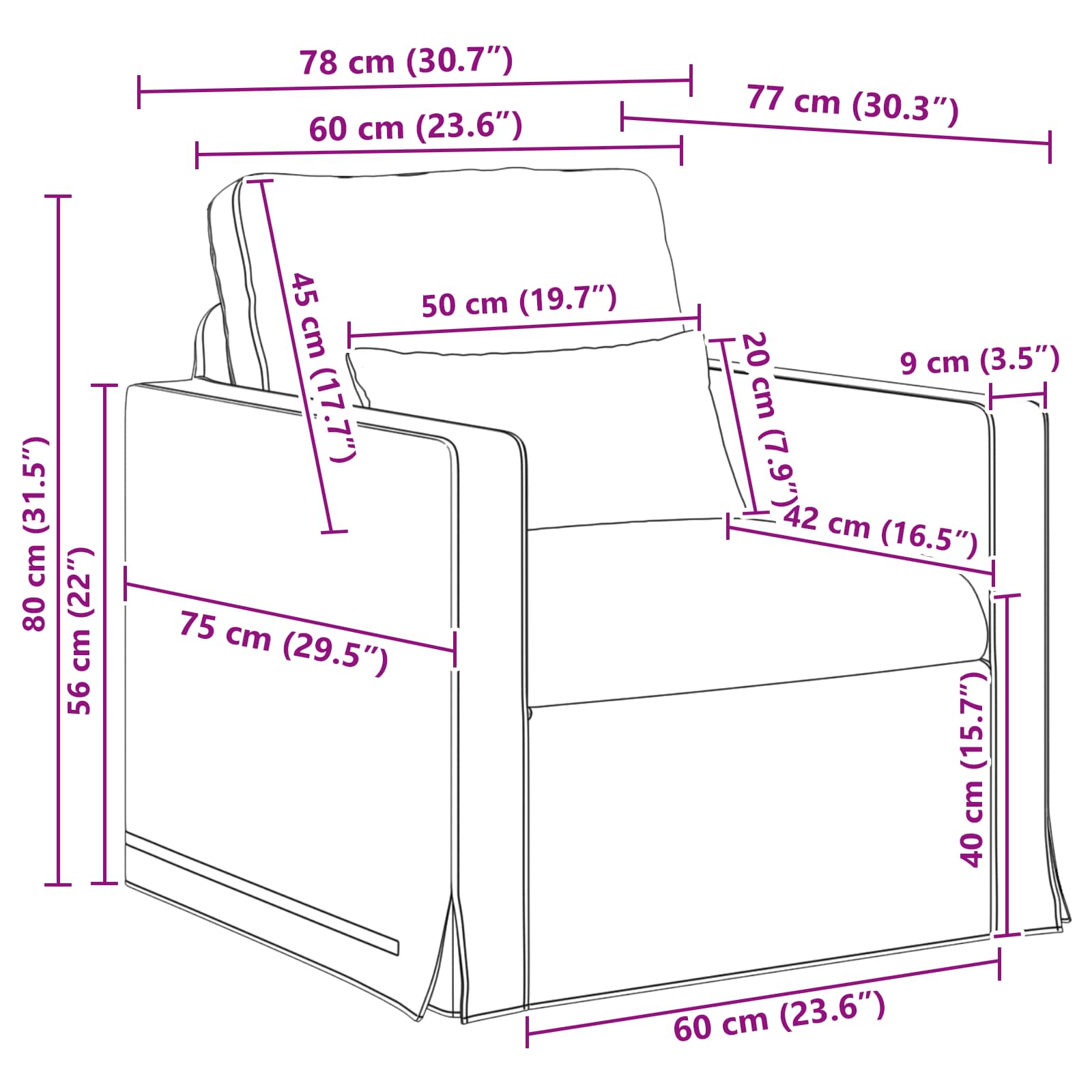 Set sofe 2 pcs Tamnozelena 139 x 78 x 80 cm tkanina