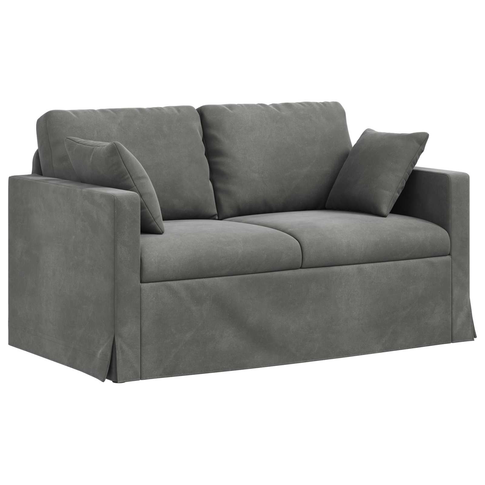 Set sofe 2 pcs Tamno siva 138 x 78 x 80 cm Baršun
