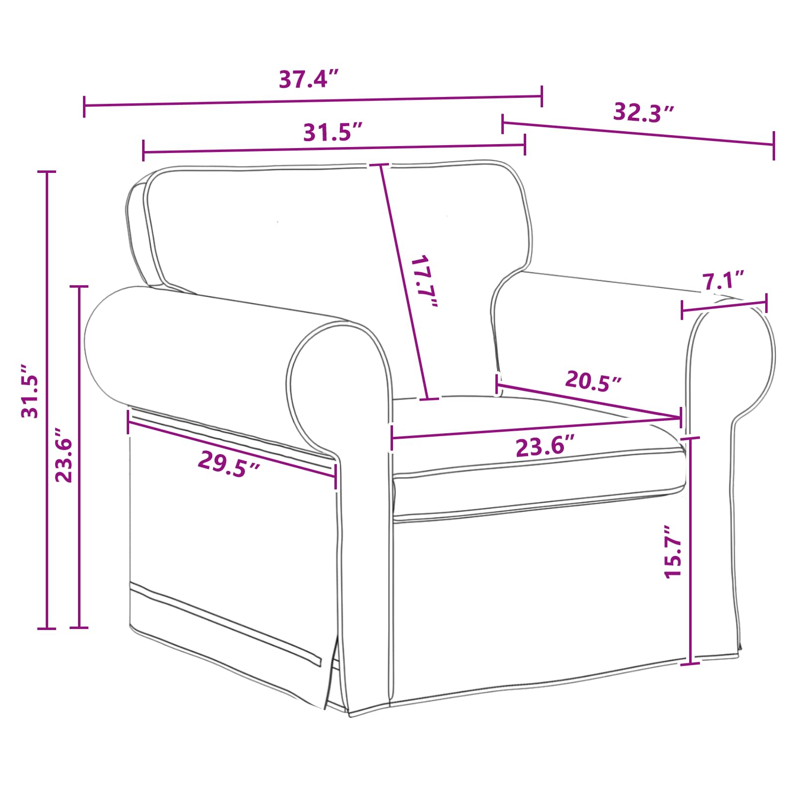 Set sofe 2 pcs Tamno siva 175 x 82 x 80 cm tkanina
