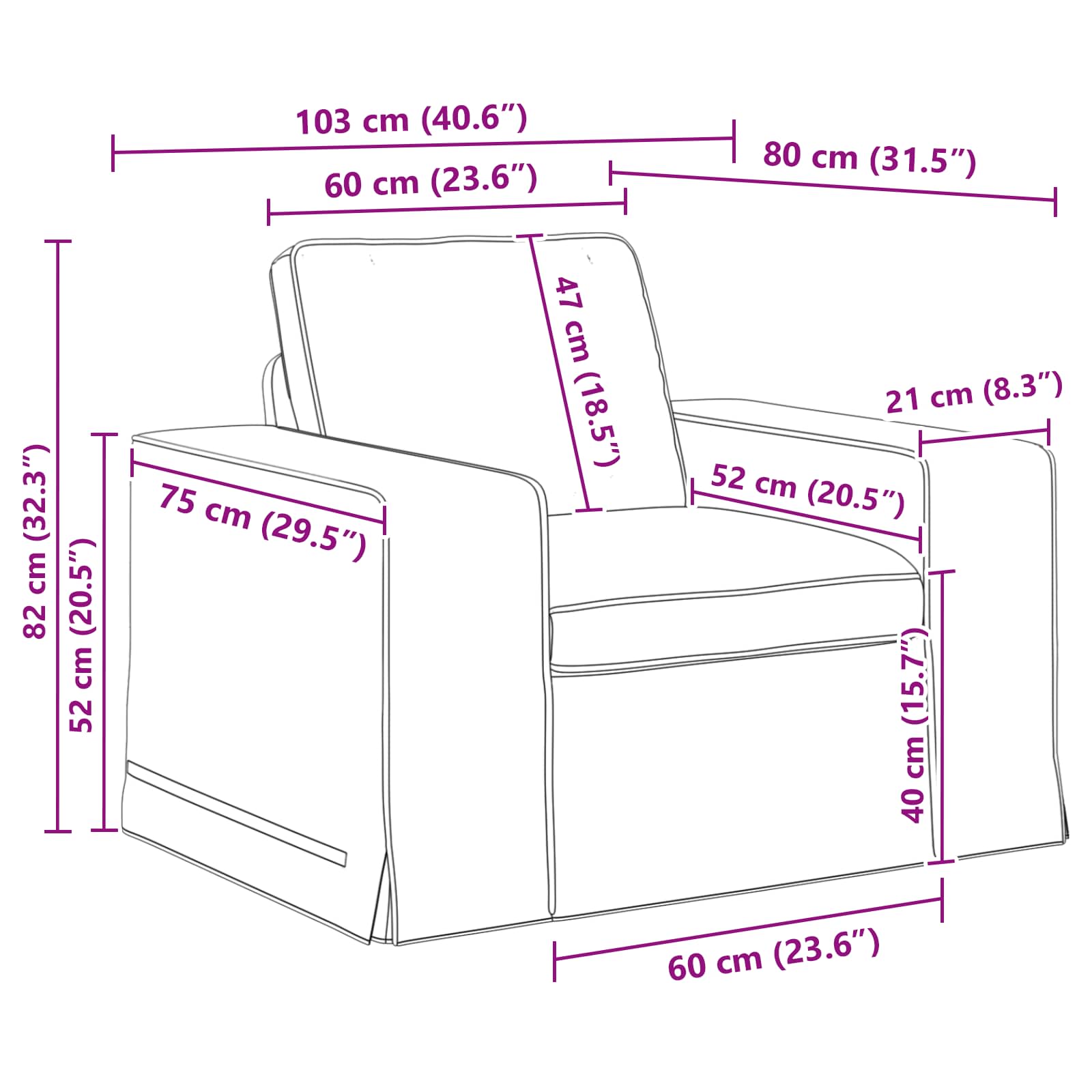 Set sofe 2 pcs Sivo-smeđa 182 x 80 x 82 cm tkanina