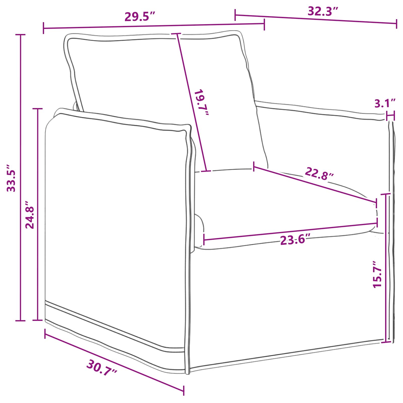 Set sofe 2 pcs Tamnosiva 156 x 82 x 85 cm Tkanina