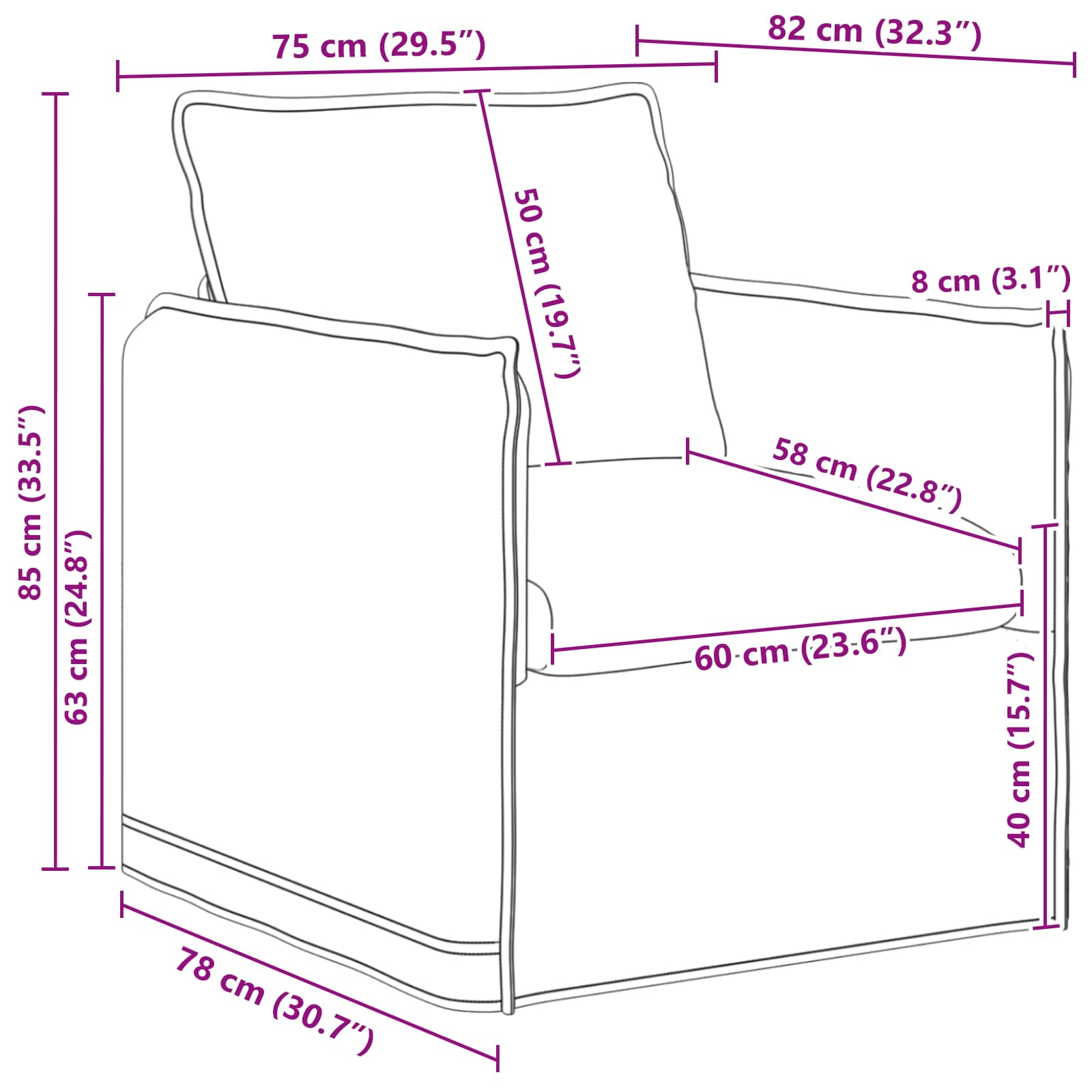 Set sofe 2 pcs Sivosmeđa 156 x 82 x 85 cm Tkanina