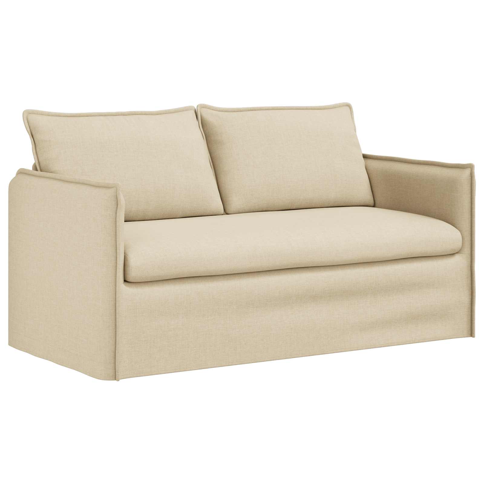 Set sofe 2 pcs Krem 156 x 82 x 85 cm Tkanina