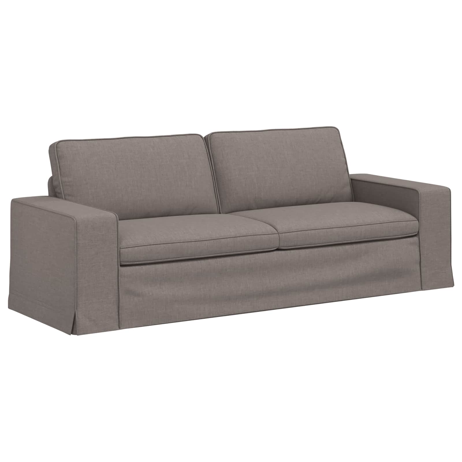 Set sofe 2 pcs Sivo-smeđa 222 x 80 x 82 cm tkanina