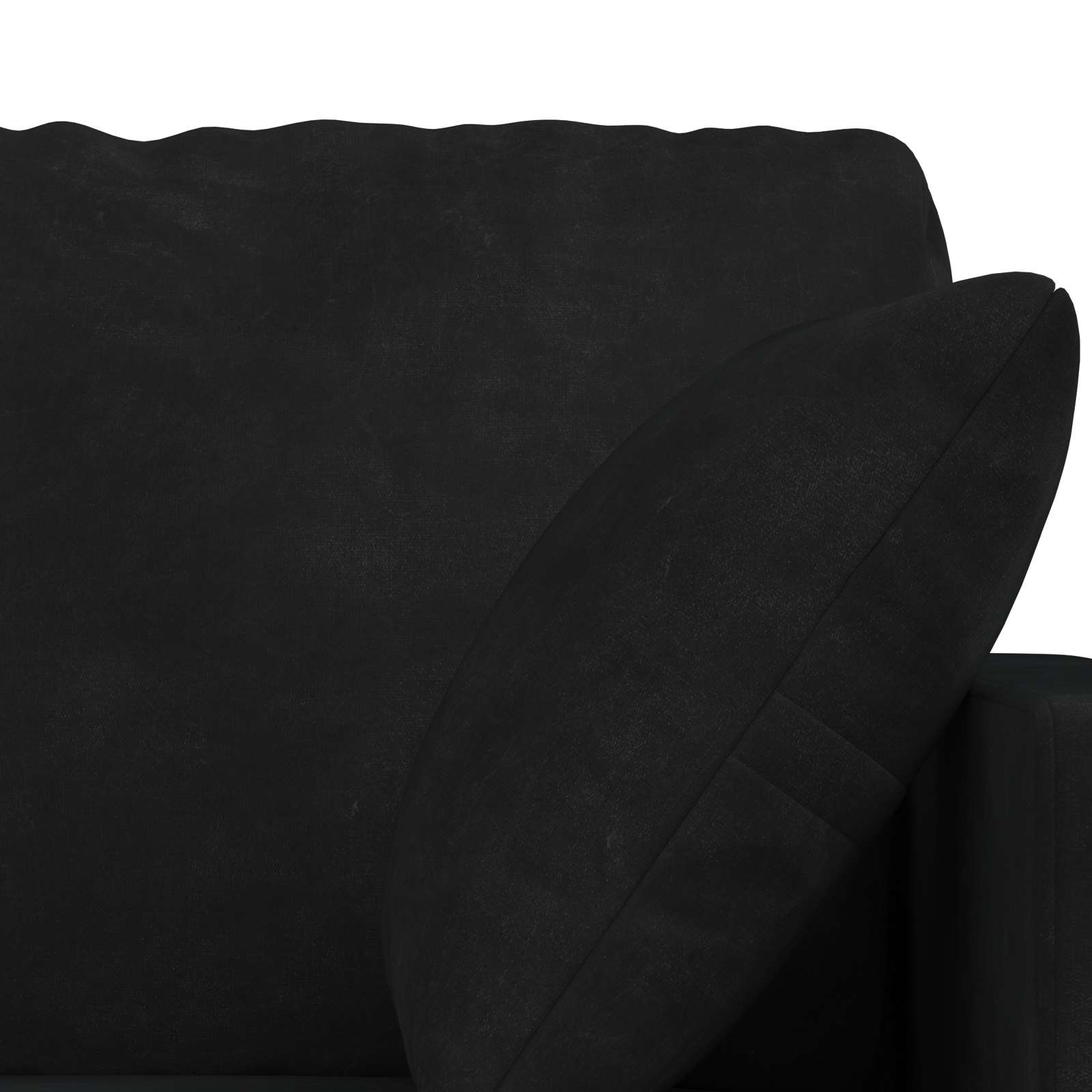 Set sofe 2 pcs Crna 198 x 78 x 80 cm Baršun