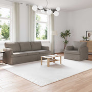 Set sofe 2 pcs Sivo-smeđa 201 x 80 x 85 cm tkanina
