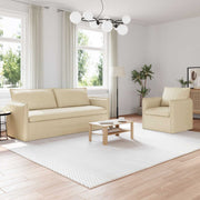 Set sofe 2 pcs Krem 196 x 82 x 85 cm Tkanina
