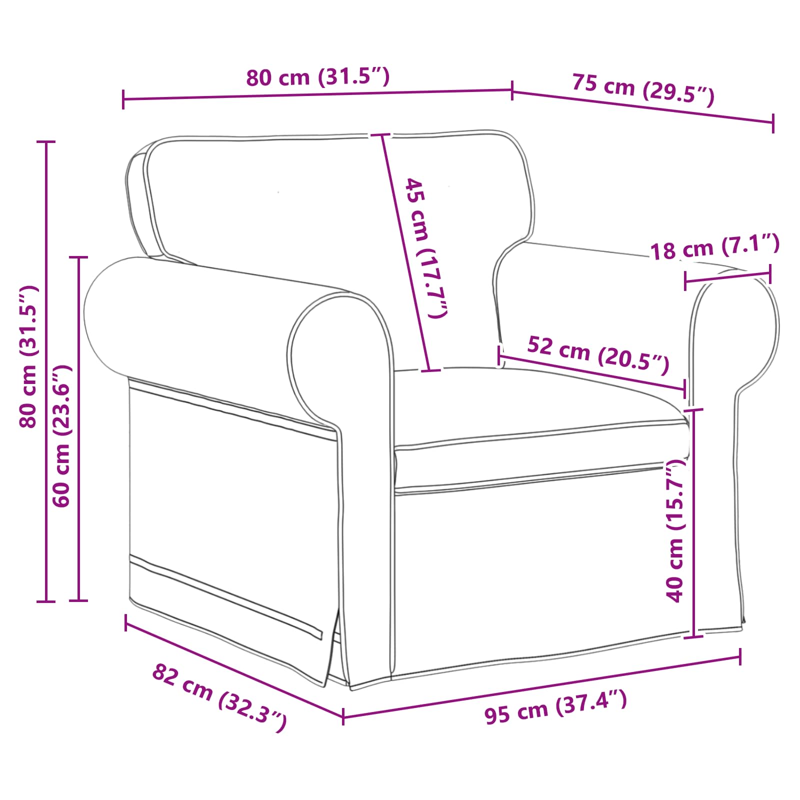 Set sofe 2 pcs Svijetlo siva 245 x 82 x 80 cm tkanina
