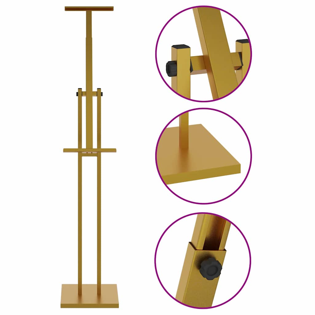 Stalci za sajmove 2 pcs Zlatno 26,5 x 26,5 x 150 cm Čelik