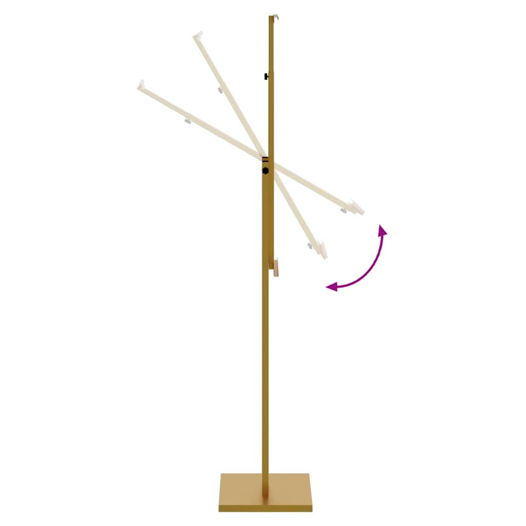 Stalci za sajmove 2 pcs Zlatno 26,5 x 26,5 x 150 cm Čelik