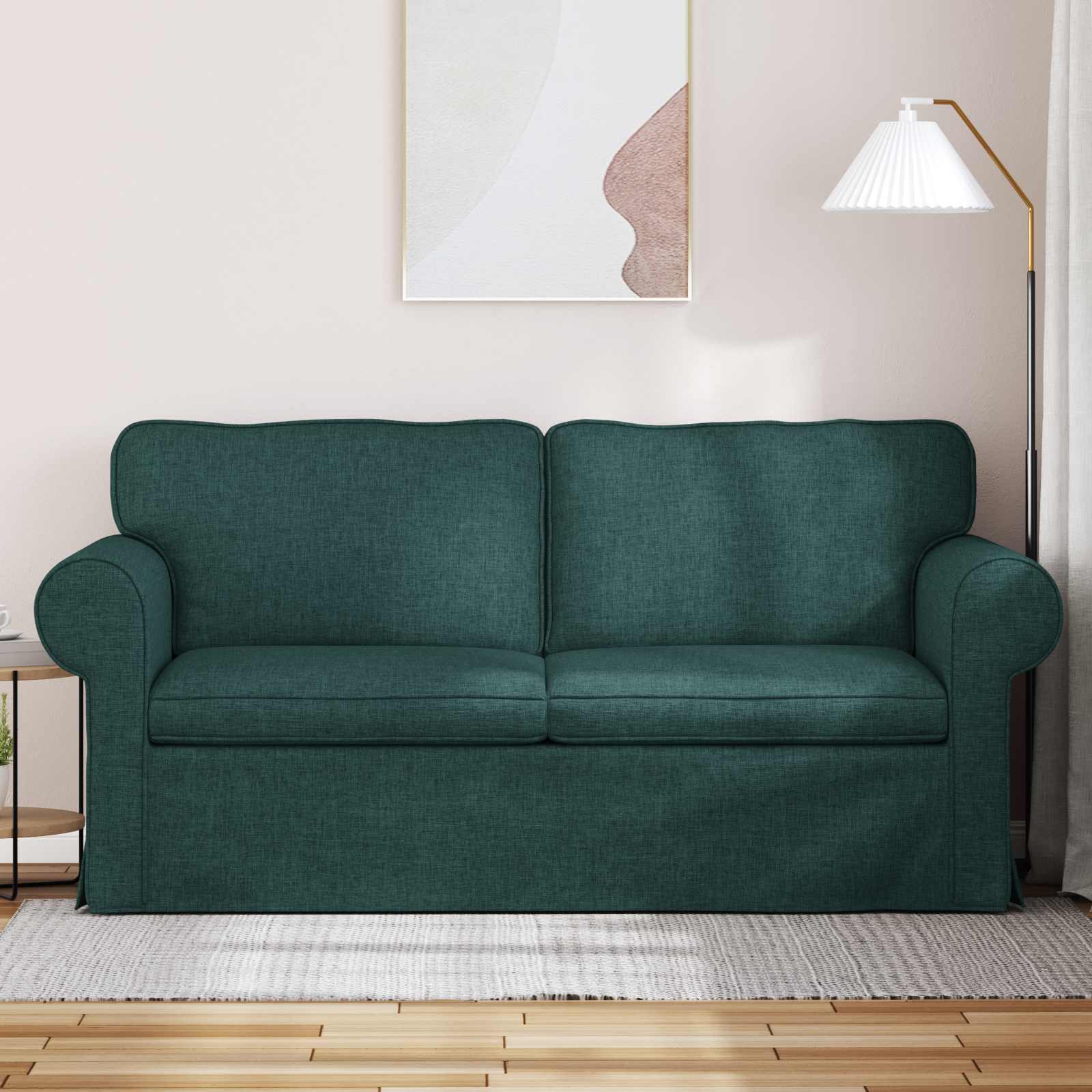 Sofa Tamnozelena 175 x 82 x 80 cm tkanina