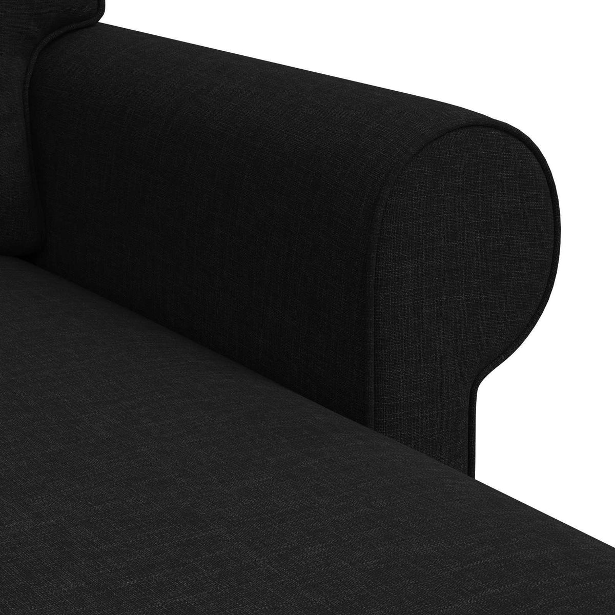 Sofa Crna 245 x 138 x 80 cm tkanina
