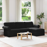 Sofa Crna 245 x 138 x 80 cm tkanina