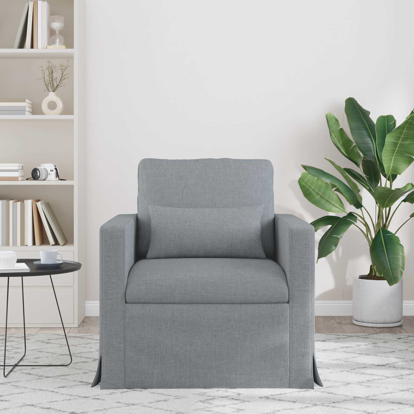 Sofa Svijetlo siva 78 x 78 x 80 cm tkanina
