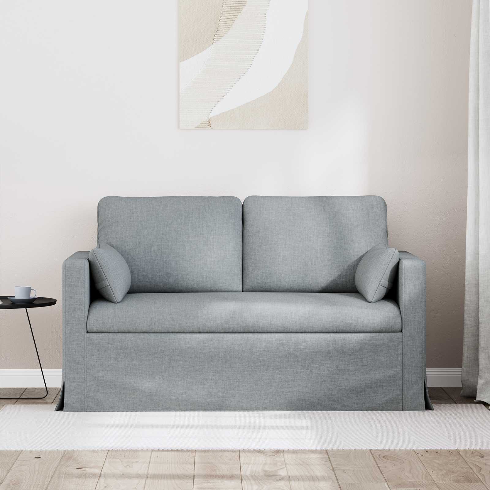Sofa Svijetlo siva 139 x 78 x 80 cm tkanina